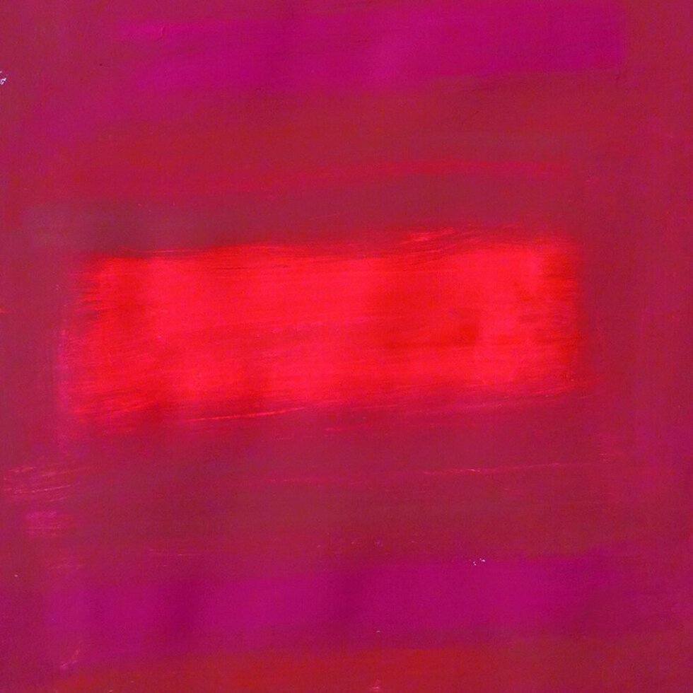 Abstraktes Bild in Rot- und Rosatönen